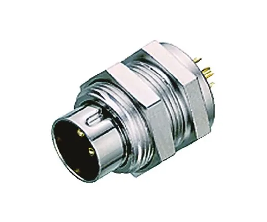 64-0444-61　Binder 711 Series Subminiature Panel Mount Connector, 8 contacts Socket　09-0481-00-08