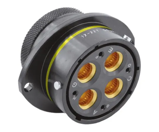 64-0548-16　Souriau 8STA Series Panel Mount Connector, 4 contacts Socket　8STA02444SA