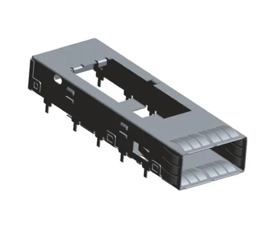64-0535-72　TE Connectivity QSFP+ Series Single Port Port QSFP+ Cage, Press-Fit Termination　1888617-1