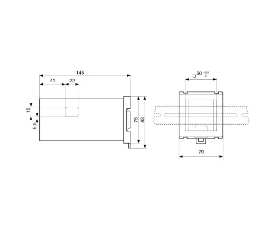 64-0423-34　Adapter Crouzet 26546841 for *** with Batch Counter, Chronometer, Multi-Totalizer, Preselection Tatalizer, Tachometer　26546841