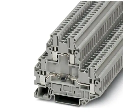 64-0637-81　Phoenix Contact, UTTB 2.5-DIO/UL-UR Series , 500 V Standard Din Rail Terminal, Screw Termination　3046728