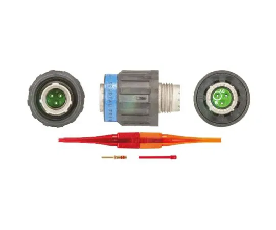 64-0574-31　Souriau EN3645 Series, 3 Way Cable Mount MIL Spec Circular Connector Plug, Pin Contacts,Shell Size 09, Screw Coupling,　EN3645M6AN98MN