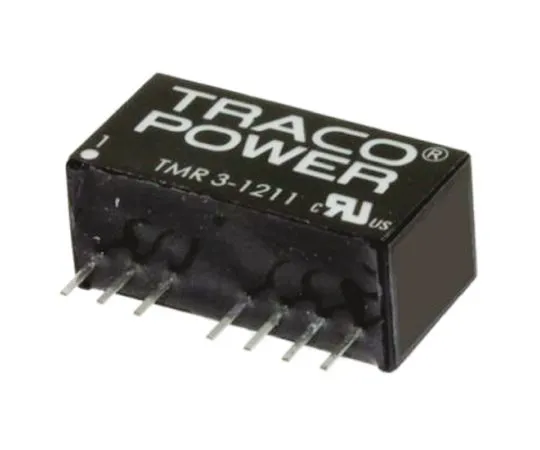 64-0607-53　TRACOPOWER TMR 3HI 3W Isolated DC-DC Converter Through Hole, Voltage in 4.5 → 9 V dc, Voltage out 15V dc　TMR 3-0513HI