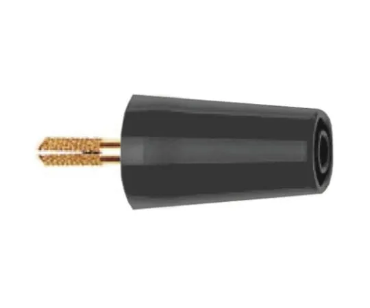 64-0423-88　Multi Contact Black, Male to Female Test Connector Adapter With Brass contacts and Gold Plated - Socket Size: 4mm　24.0160-21
