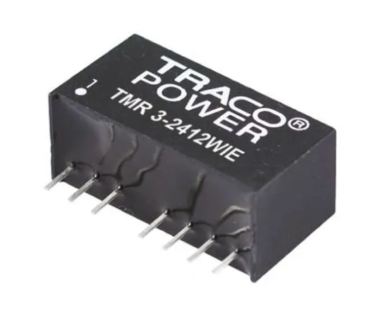 64-0607-87　TRACOPOWER TMR 3HI 3W Isolated DC-DC Converter Through Hole, Voltage in 18 → 36 V dc, Voltage out ±15V dc　TMR 3-2423HI