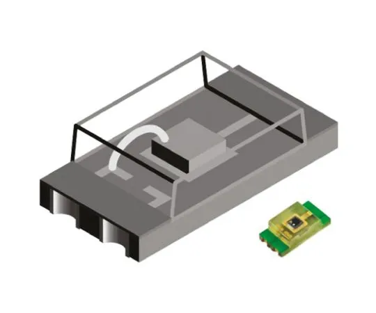 64-0599-59　TEMT6000X01 Vishay, ±60 ° Visible Light Phototransistor, Surface Mount 3-Pin 1206 package　TEMT6000X01