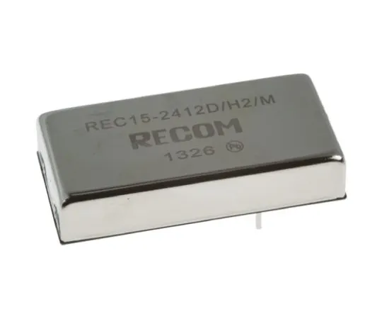 64-0638-58　Recom REC15 15W Isolated DC-DC Converter Through Hole, Voltage in 18 → 36 V dc, Voltage out ±12V dc　REC15-2412D/H2/M