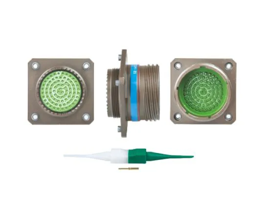 64-0573-17　Souriau 8D Series, 79 Way Panel Mount MIL Spec Circular Connector Receptacle, Pin Contacts,Shell Size 21, Screw　8D3421W35PN