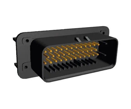 64-0425-63　TE Connectivity AMPSEAL Series, 3 Row 35 Way Panel Mount Plug PCB Connector, with Solder Termination Method　1-776180-1