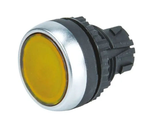 64-0601-91　BACO BACO Series, Yellow Push Button Head, Spring Return, 22mm Cutout　L21AH40