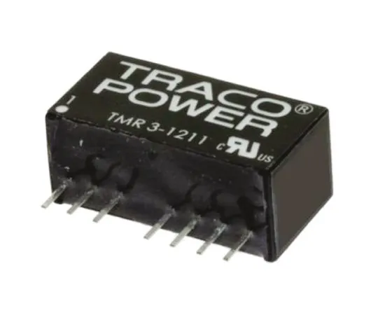 64-0607-79　TRACOPOWER TMR 3HI 3W Isolated DC-DC Converter Through Hole, Voltage in 4.5 → 9 V dc, Voltage out ±5V dc　TMR 3-0521HI