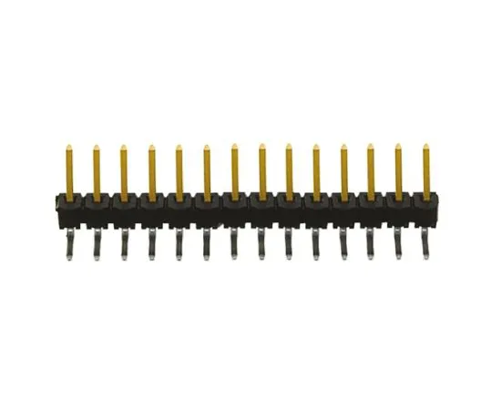 64-0591-04　Samtec TSW, 14 Way, 1 Row, Right Angle Pin Header　TSW-114-08-L-S-RA