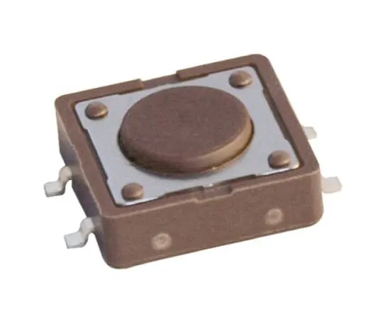 64-0578-64　Brown Cap Tactile Switch, Single Pole Single Throw (SPST) 50 mA @ 12 V dc 12mm　DTSM21NV