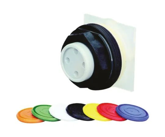 64-0496-32　Schneider Electric, Harmony 9001SK Black, Blue, Green, Orange, Red, White, Yellow Round Push Button, NO, 30mm Momentary　9001SKR1UH5