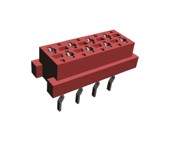 64-0494-19　TE Connectivity Micro-MaTch Series 1.27mm Pitch 8 Way 2 Row Straight PCB Socket, Through Hole, Solder Termination　7-215079-8