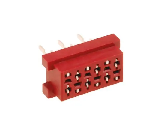 64-0463-72　Amphenol TMM Series 1.27 mm, 2.54 mm Pitch 4 Way 2 Row Straight PCB Socket, Through Hole, Solder Termination　TMM-4-0-04-1