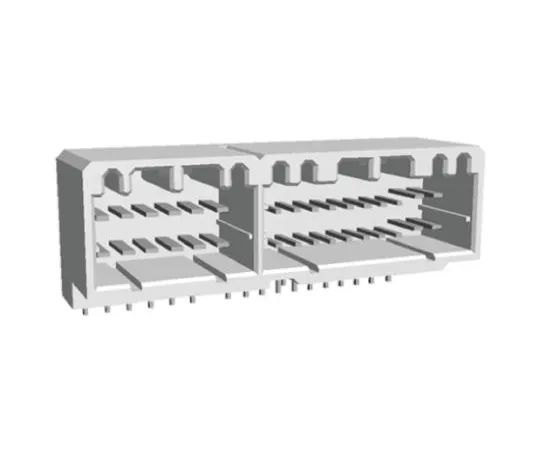 64-0398-20　TE Connectivity MULTILOCK 040/070 Series, 2 Row 34 Way Through Hole Socket Connector, with Solder Termination Method　175444-1