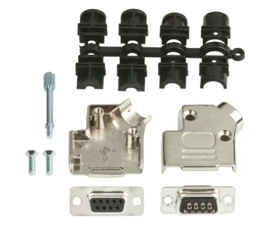 64-0583-03　25 Way D-Sub Socket Connector Kit With Contact Insert, D-sub Socket Connector, Hood, UNC 4-40 Thumb Screws　D45ZK25-DB25S-K