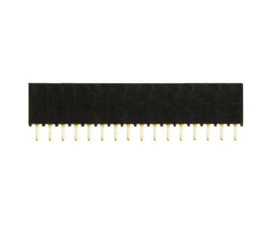 64-0580-53　Samtec SSQ Series 2.54mm Pitch 16 Way 1 Row Straight PCB Socket, Through Hole, Solder Termination　SSQ-116-01-G-S