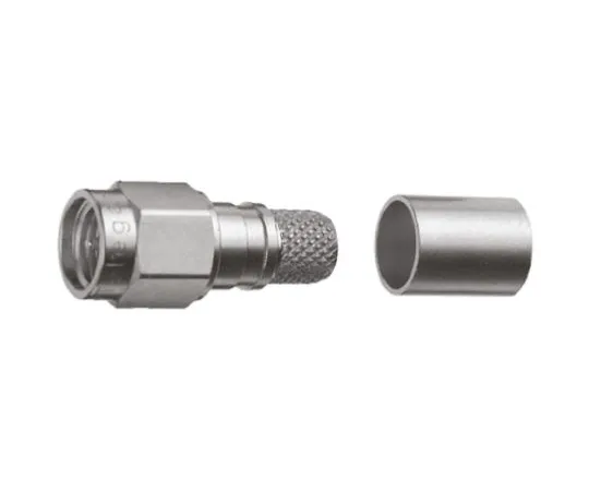 64-0350-11　Telegartner Straight 50Ω Cable Mount SMA Connector, Crimp Termination, Reverse Polarity 1.5/3.8, 1.5/3.8 FLEX　J01150R0051