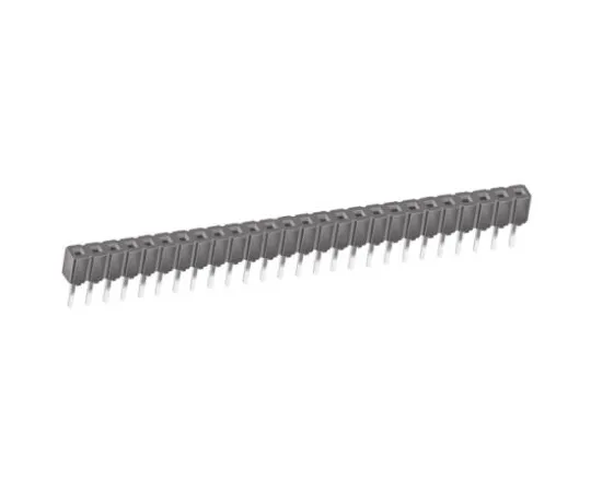 64-0590-03　Samtec CES Series 2.54mm Pitch 26 Way 1 Row Straight PCB Socket, Through Hole, Through Hole Termination　CES-126-01-T-S