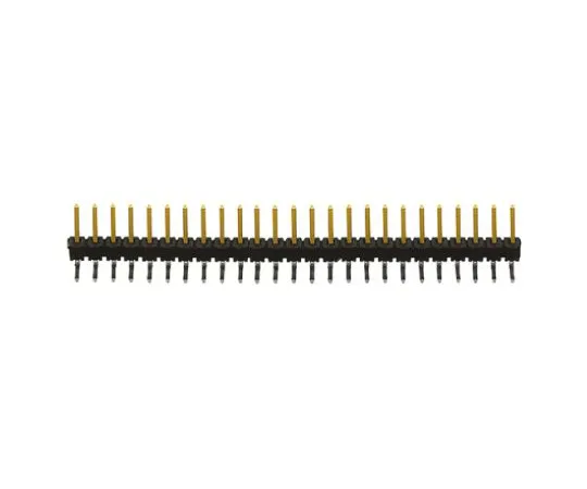 64-0591-32　Samtec TSW, 25 Way, 1 Row, Right Angle Pin Header　TSW-125-08-L-S-RA