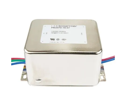 64-0635-38　Schaffner FN2070 Series 16A 250 V ac 400Hz Chassis Mount EMI Filter, with Wire Lead Terminals　FN2070-16-07