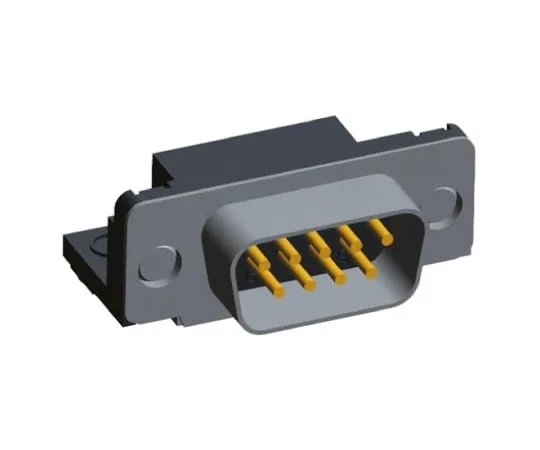 64-0376-40　TE Connectivity Amplimite HD-20 Series, 9 Way Right Angle Through Hole PCB D-sub Connector Plug, 2.74mm Pitch, with　5747250-4