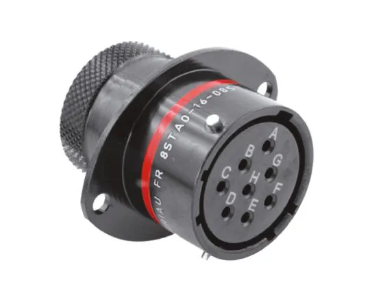 64-0547-91　Souriau 8STA Series Panel Mount Connector, 8 contacts Socket　8STA01608SN