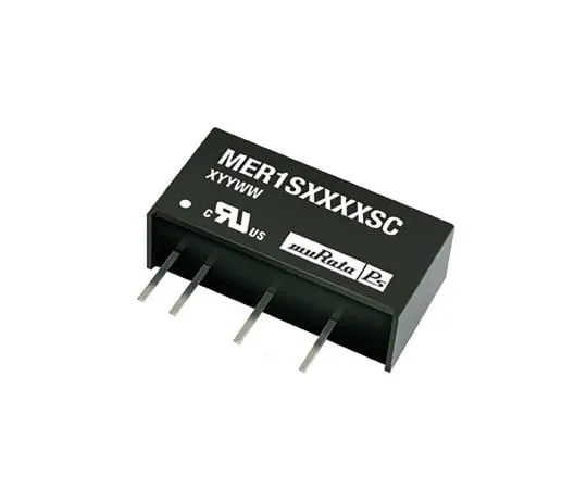64-0420-34　Murata Power Solutions MER1 1W Isolated DC-DC Converter Through Hole, Voltage in 43.2 → 52.8 V dc, Voltage out　MER1S4812SC