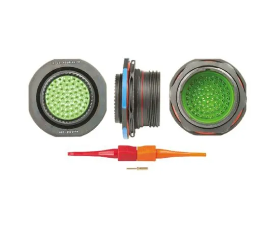 64-0574-05　Souriau 8D Series, 61 Way Panel Mount MIL Spec Circular Connector Receptacle, Pin Contacts,Shell Size 25, Screw　8D725Z61PN