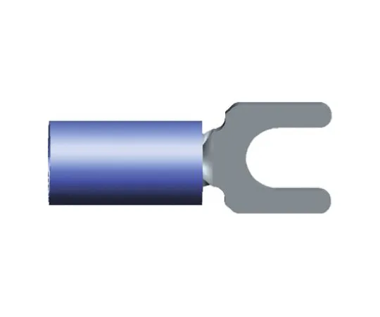 64-0379-22　TE Connectivity PIDG Series Insulated Crimp Spade Connector, 1mm² to 2.6mm², 16AWG to 14AWG, M4 Stud Size Nylon, Blue　321233