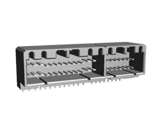 64-0398-19　TE Connectivity MULTILOCK 040/070 Female Connector Housing, 42 Way, 2 Row Right Angle　175446-6