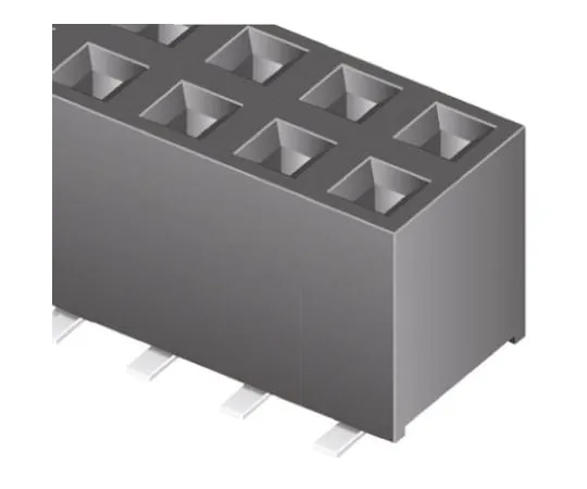 64-0581-32　Samtec TLE Series 2mm Pitch 18 Way 2 Row Straight PCB Socket, Surface Mount, Solder Termination　TLE-109-01-G-DV