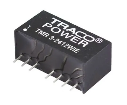 64-0607-37　TRACOPOWER TMR 3WIE 3W Isolated DC-DC Converter Through Hole, Voltage in 9 → 36 V dc, Voltage out ±5V dc　TMR 3-2421WIE