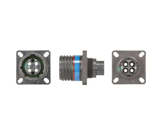 64-0574-77　Souriau 8D Series, 4 Way Panel Mount MIL Spec Circular Connector Receptacle, Socket Contacts,Shell Size 13, Screw　8D0E13X04BN