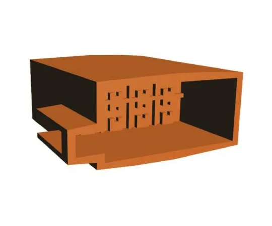 64-0534-99　TE Connectivity AMP FASTIN-FASTON Series, 8 Way Nylon 66 Crimp Terminal Housing, 6.35mm Tab Size, Natural　106455-4