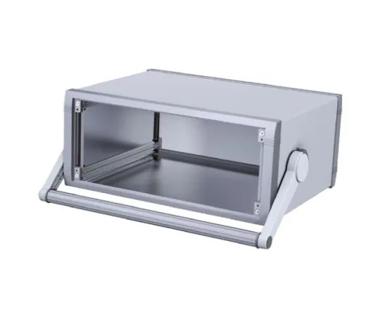 64-0602-18　Aluminium Project Box, Grey, 351.62 x 263.29 x 150.7mm　M5635335