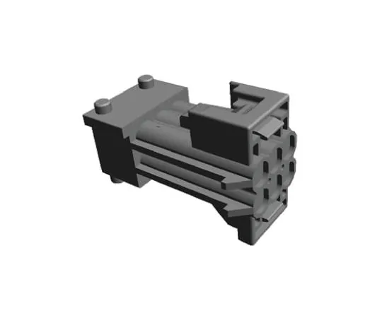 64-0436-13　TE Connectivity Timer Series, 2 Row 6 Way Panel Mount Plug Housing　2-962349-1