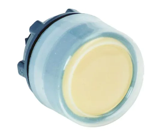 64-0497-73　Schneider Electric Harmony XB5 Series, Yellow Push Button Head, Spring Return, 22mm Cutout　ZB5AP5