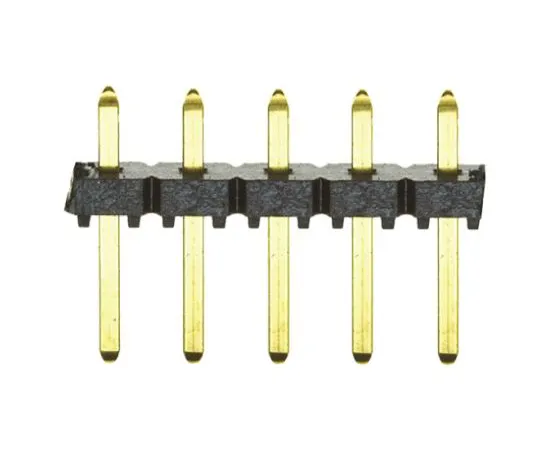 64-0581-40　Samtec Flex Stack TLW, 5 Way, 1 Row, Straight Pin Header　TLW-105-05-G-S