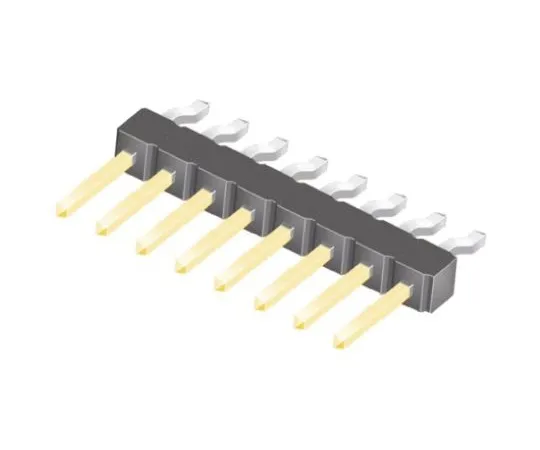 64-0582-38　Samtec TSM, 8 Way, 1 Row, Right Angle Pin Header　TSM-108-02-L-SH