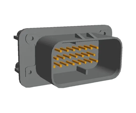 64-0425-67　TE Connectivity AMPSEAL Series, 3 Row 23 Way Panel Mount Plug PCB Connector, with Solder Termination Method　1-776200-4