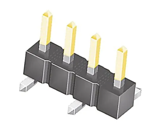 64-0582-15　Samtec TSM, 4 Way, 1 Row, Straight Pin Header　TSM-104-01-L-SV