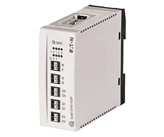 64-0565-80　Eaton PLC I/O Module 4 Inputs, 2 Outputs 3 A 24 V dc, 90 x 35 x 101 mm　116383 & EU5E-SWD-4D2R