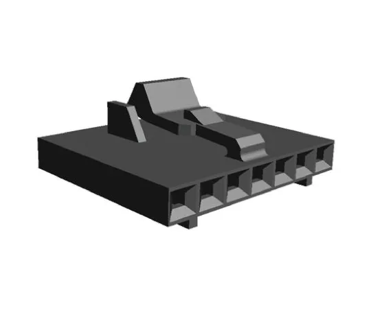 64-0384-14　TE Connectivity AMPMODU MTE Female Connector Housing, 2.54mm Pitch, 7 Way, 1 Row　104257-6
