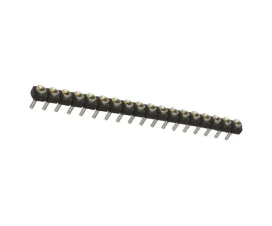 64-0594-70　Samtec SL Series 2.54mm Pitch 18 Way 1 Row Straight PCB Socket, Through Hole, Solder Termination　SL-118-T-12