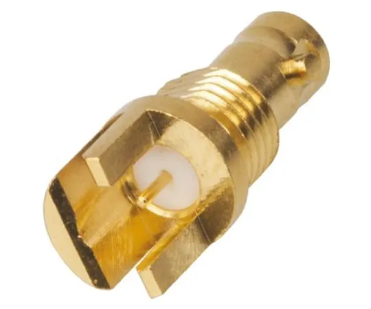64-0625-94　Amphenol Straight 75Ω Edge Mount Bulkhead Fitting BNC Connector, jack, Gold, Edge Mount Termination　034-1018
