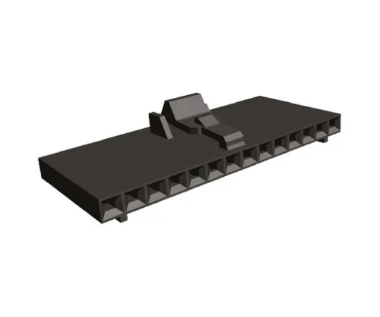 64-0462-87　TE Connectivity AMPMODU MTE Female Connector Housing, 2.54mm Pitch, 14 Way, 1 Row　1-104257-3