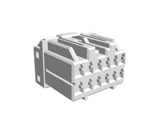 64-0398-25　TE Connectivity Multilock Hybrid Series Male 12 Way Connector Housing for *** with Automotive Connectors　175442-1